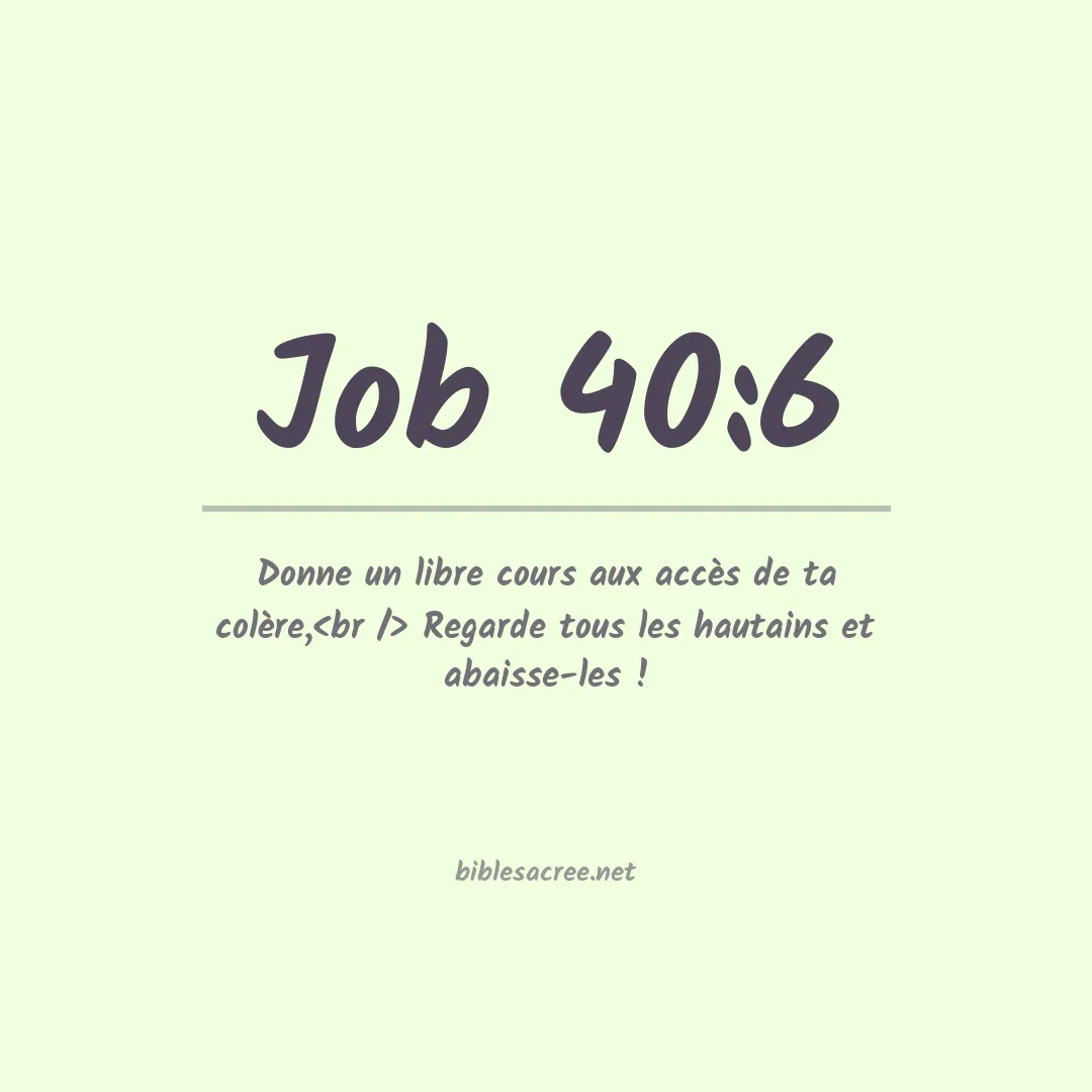 Job - 40:6