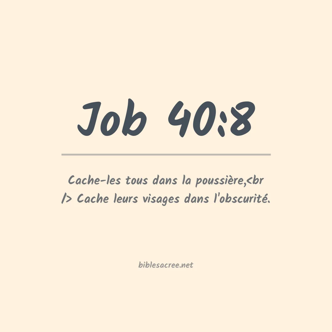 Job - 40:8