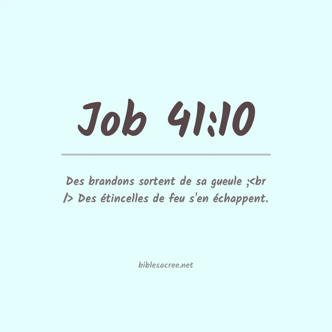 Job - 41:10