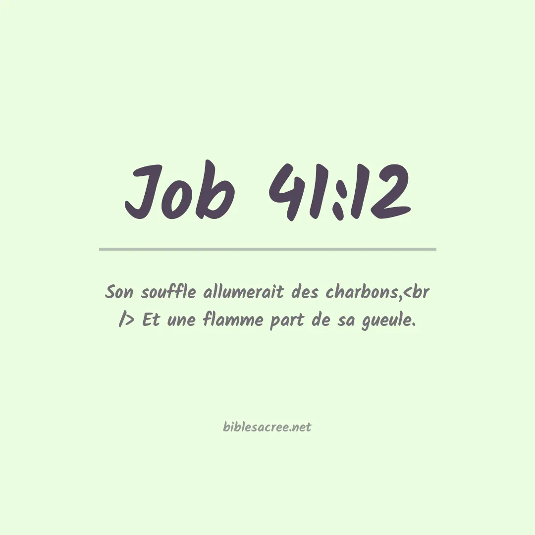 Job - 41:12