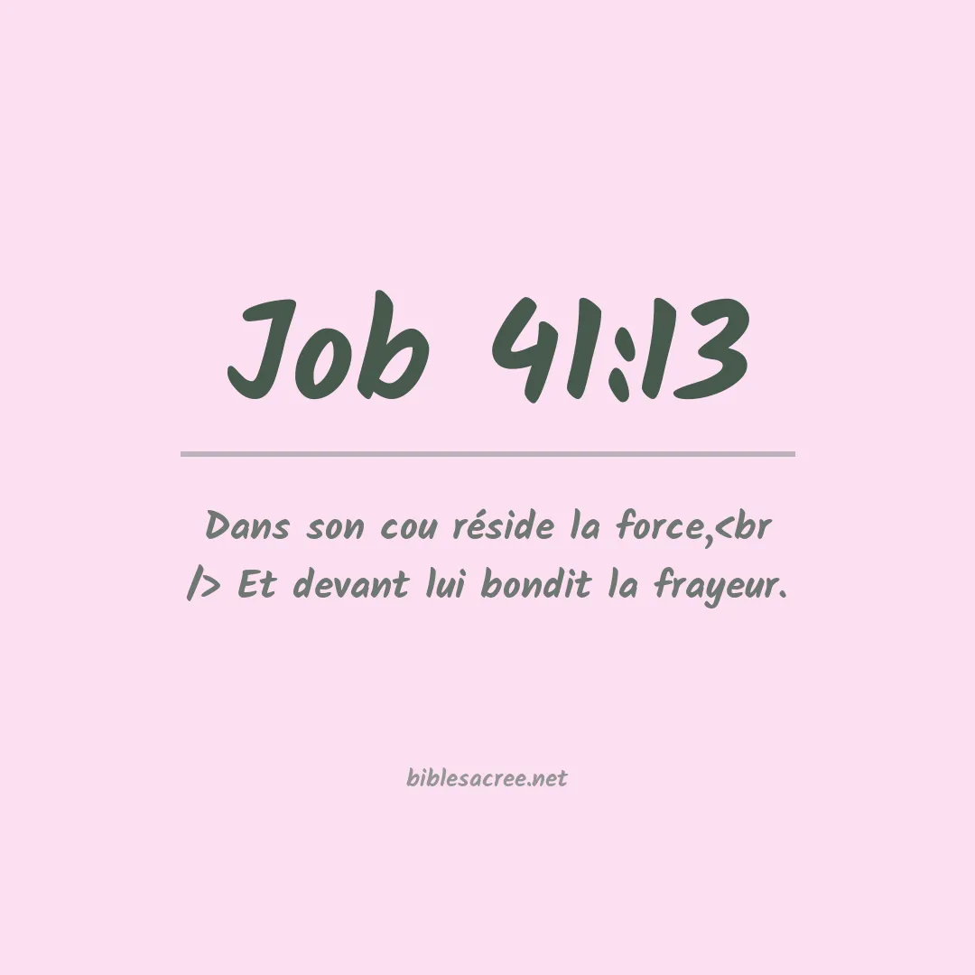 Job - 41:13