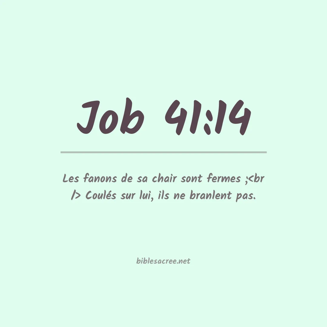 Job - 41:14