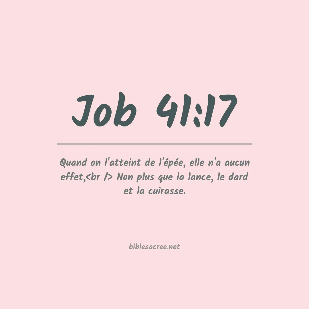 Job - 41:17