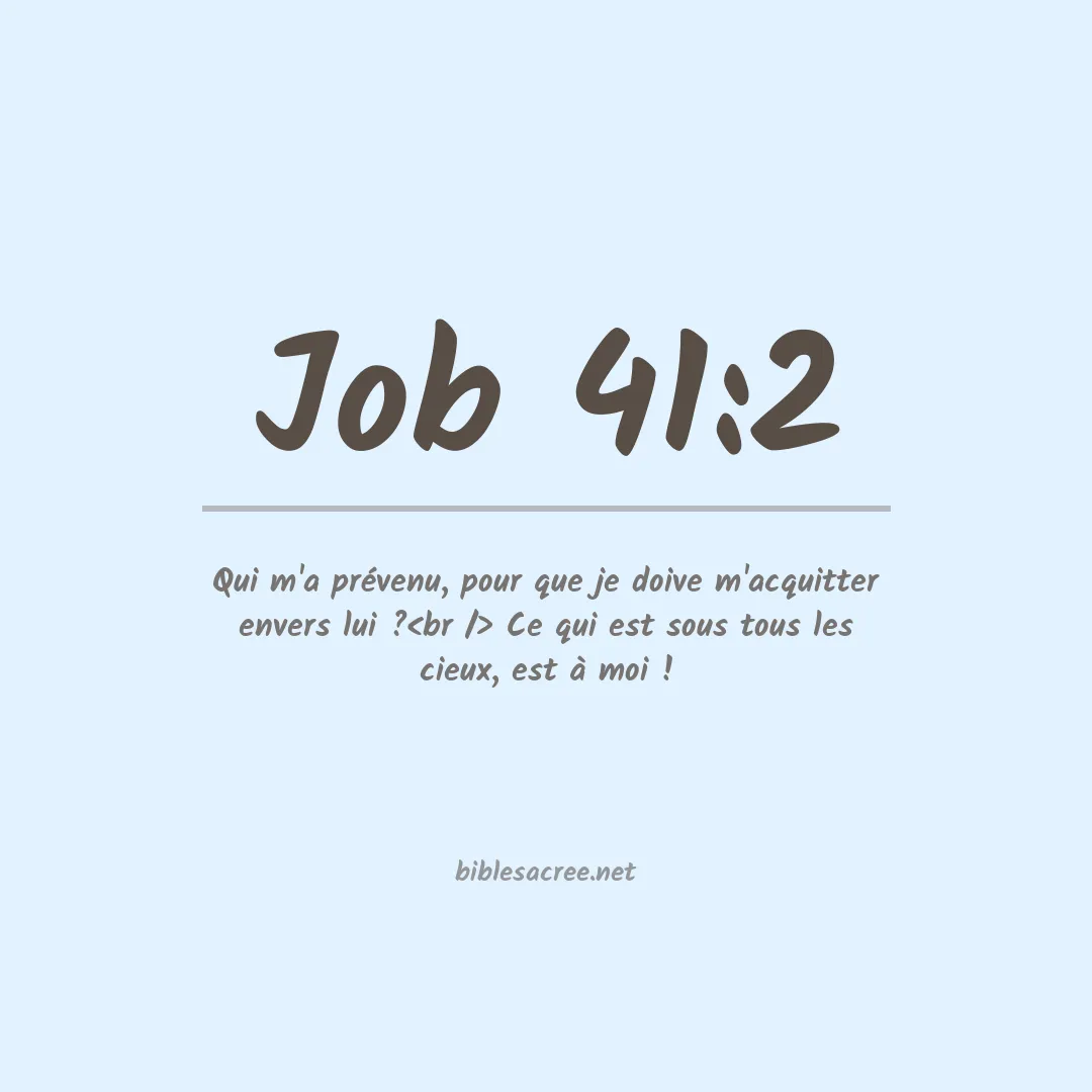 Job - 41:2