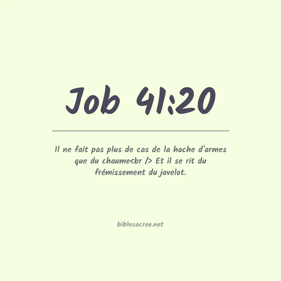 Job - 41:20