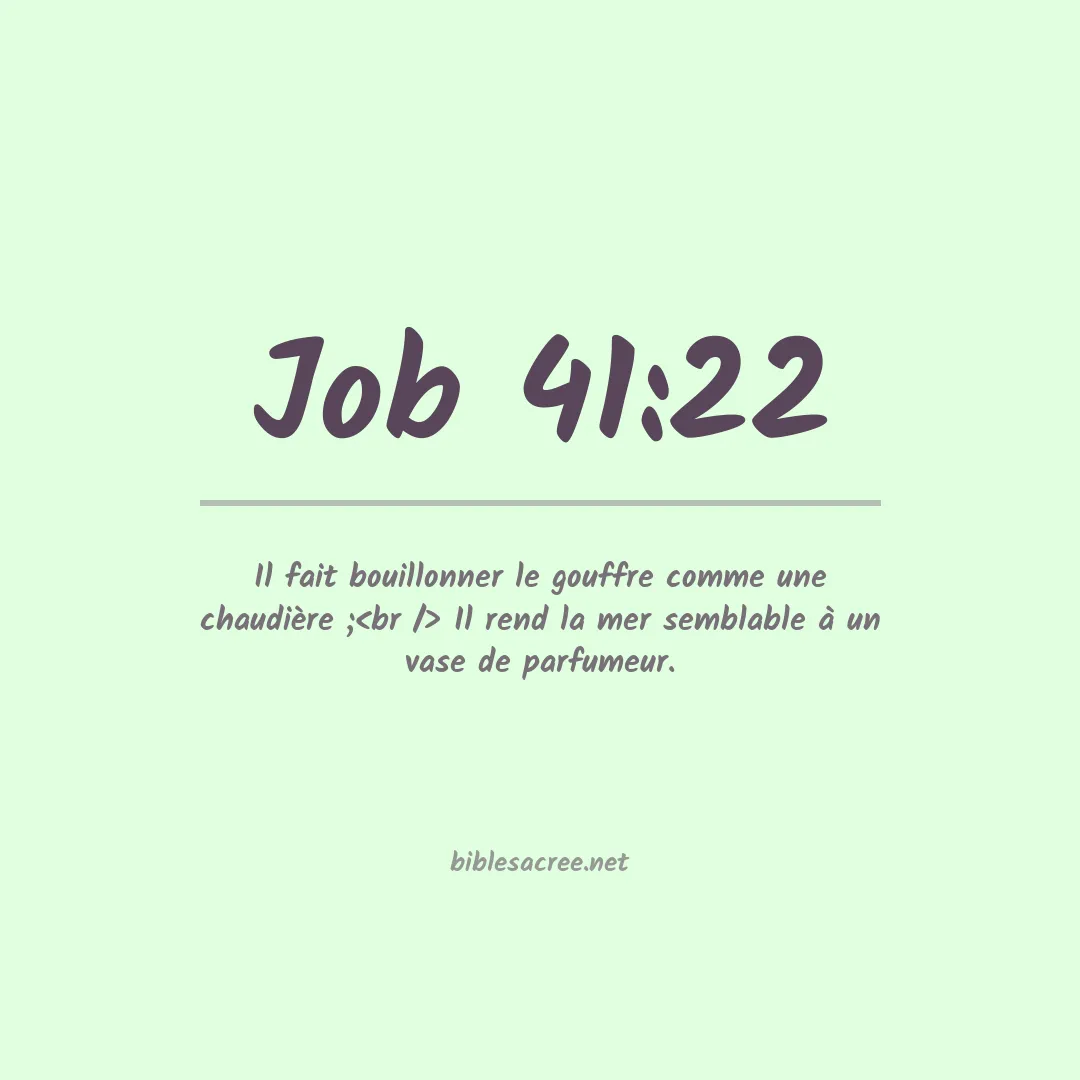 Job - 41:22