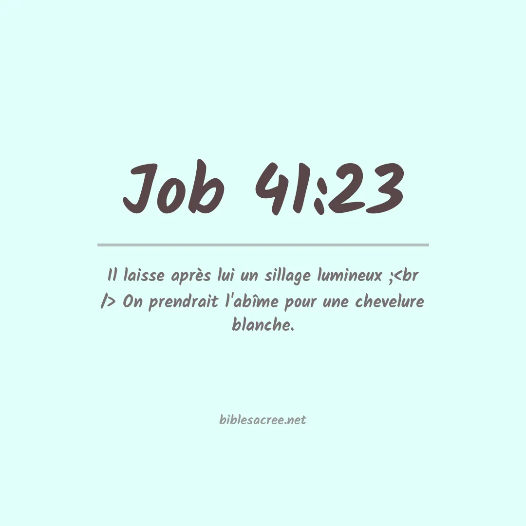 Job - 41:23