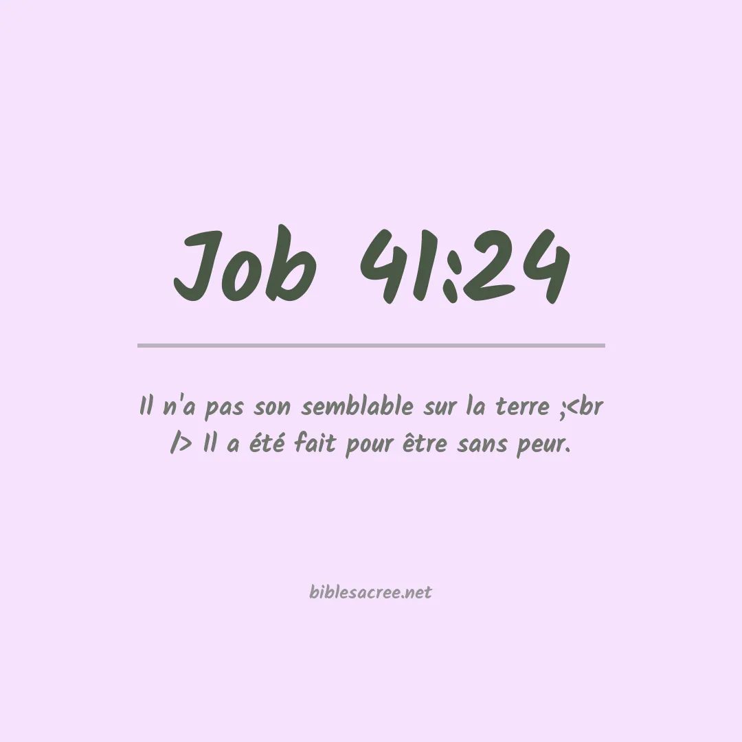 Job - 41:24