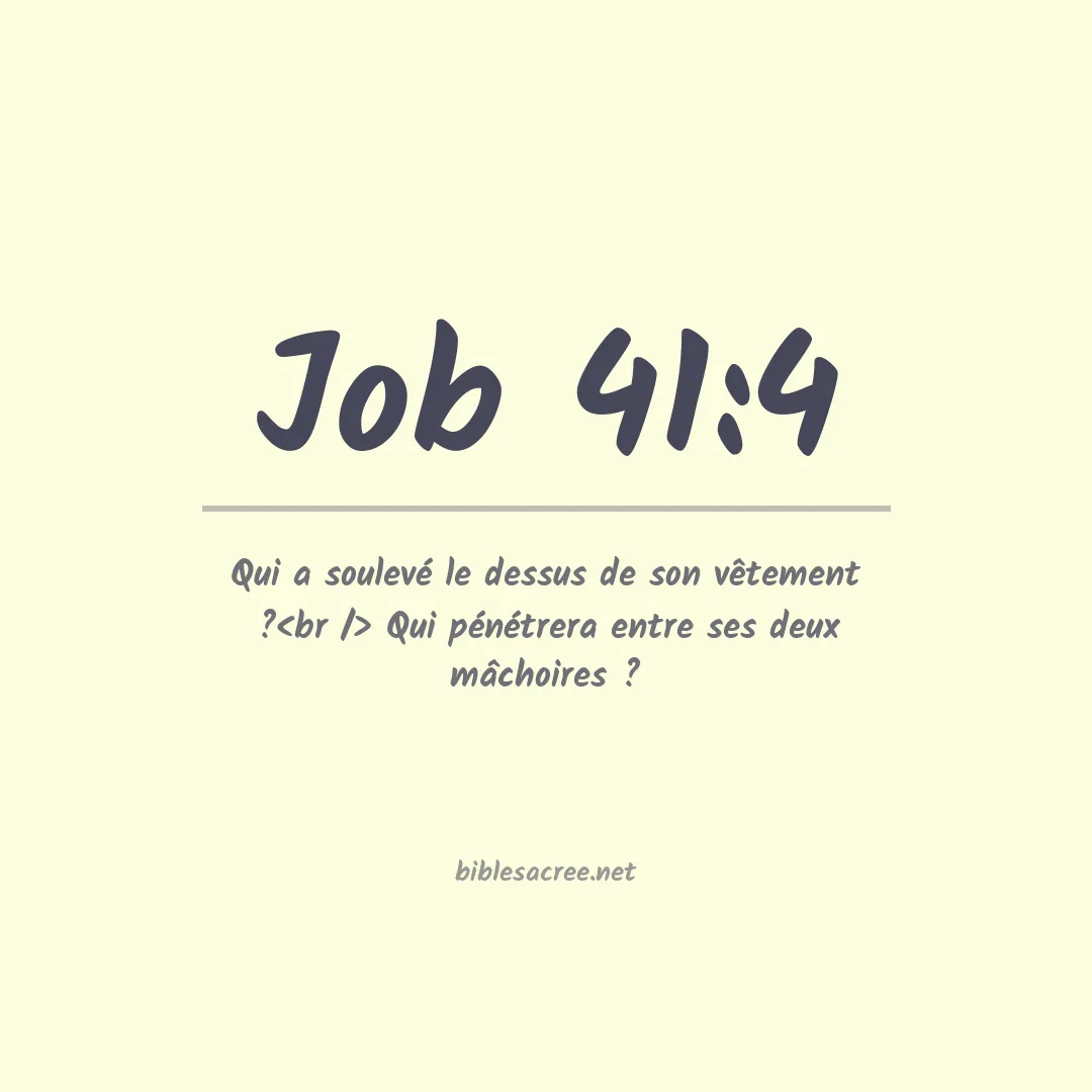 Job - 41:4