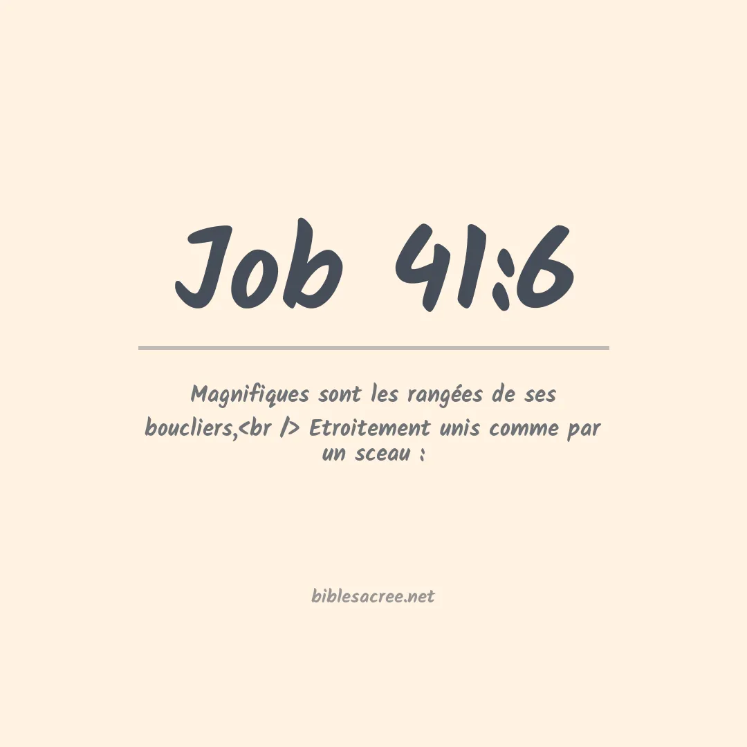 Job - 41:6