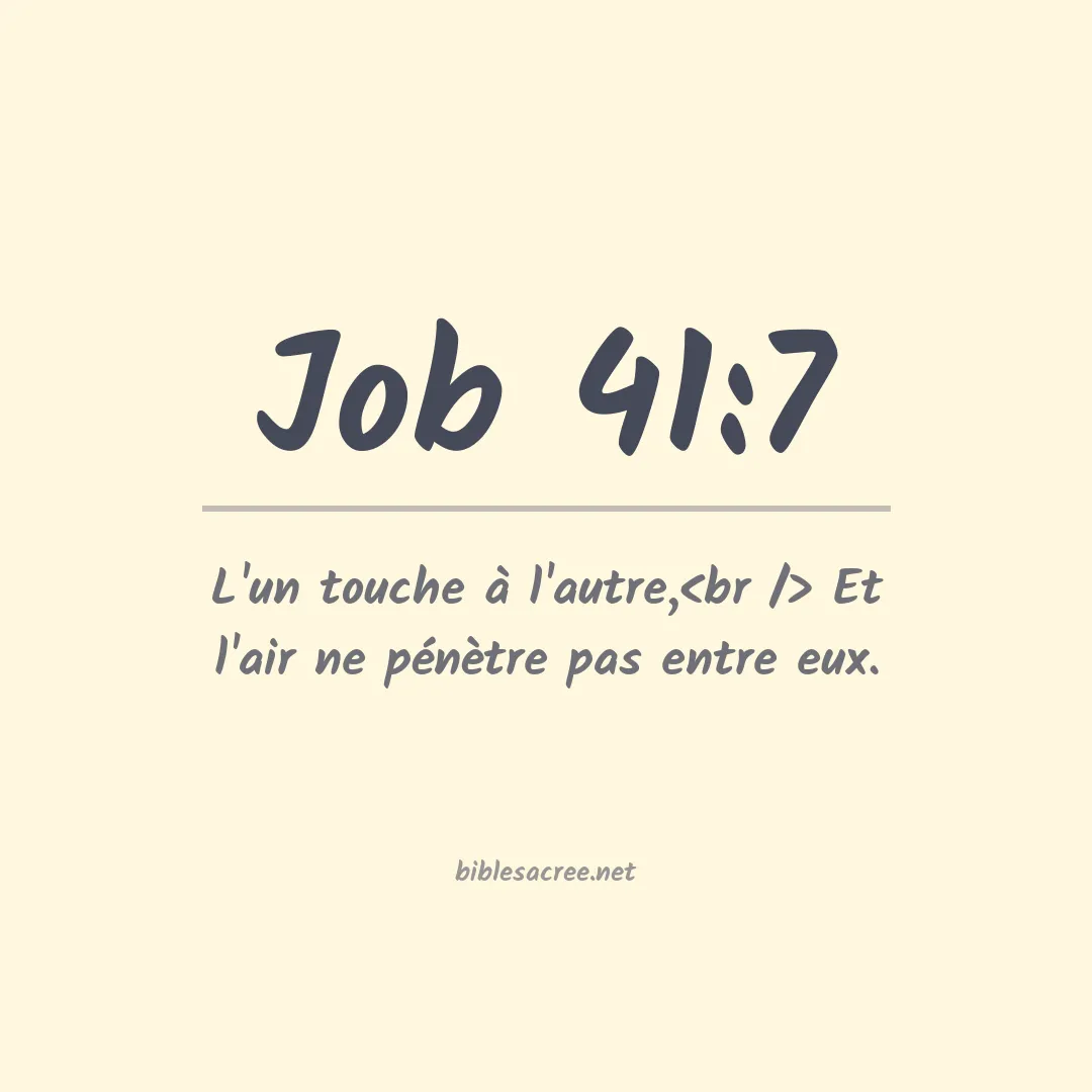 Job - 41:7