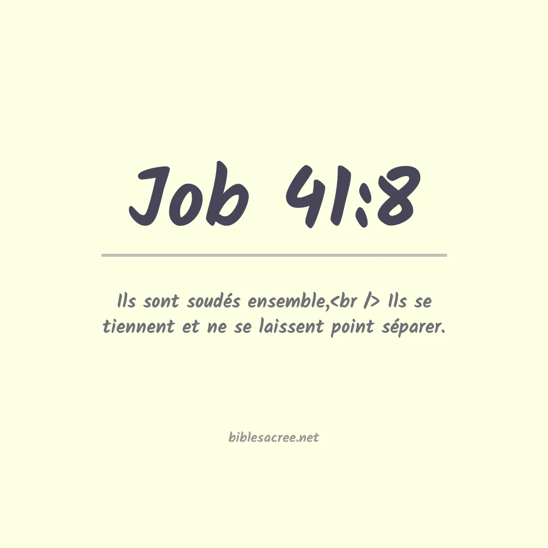 Job - 41:8