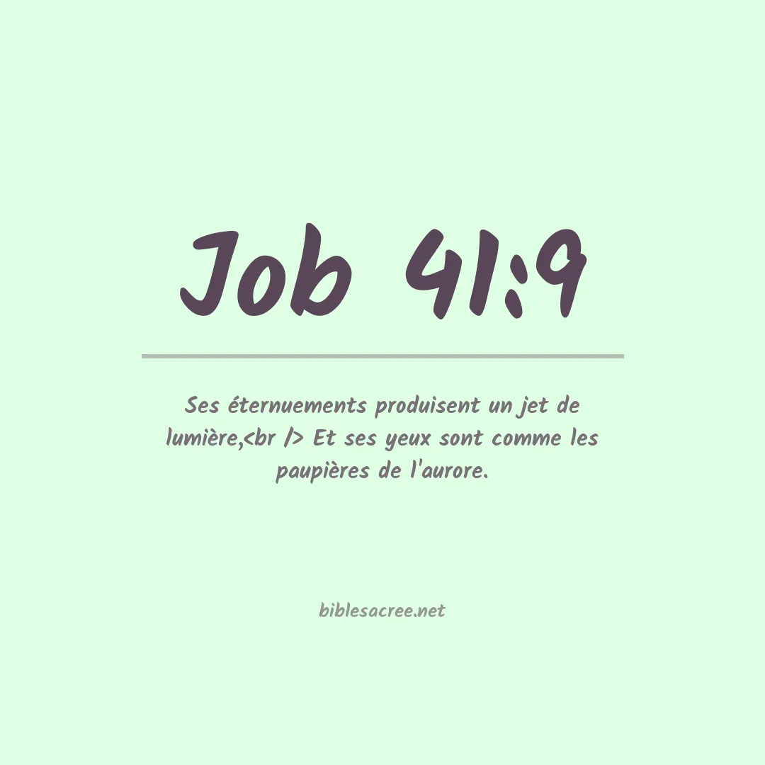 Job - 41:9