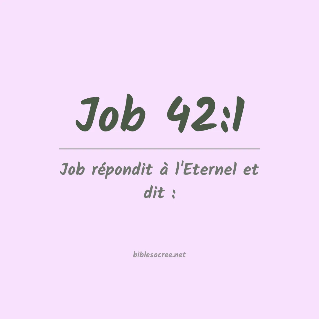 Job - 42:1