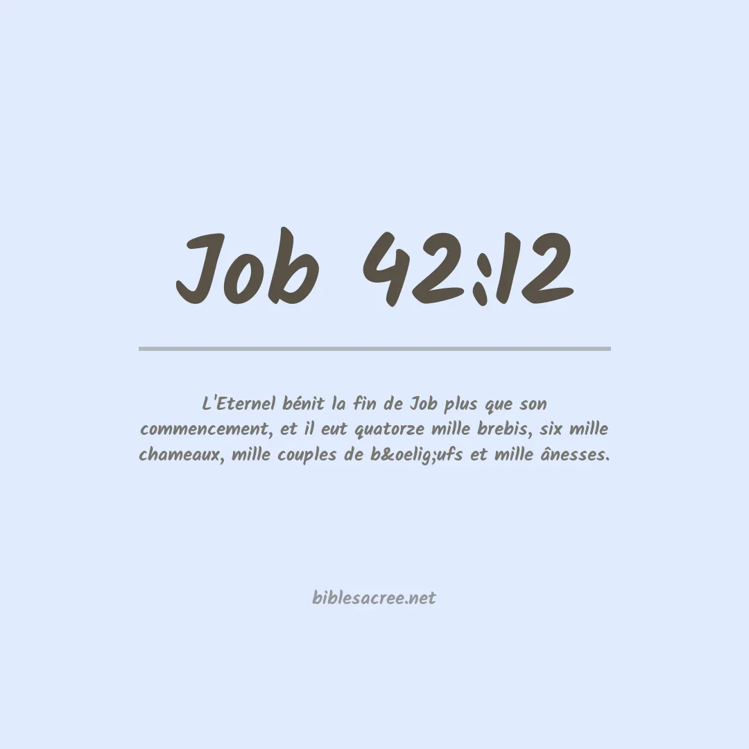 Job - 42:12