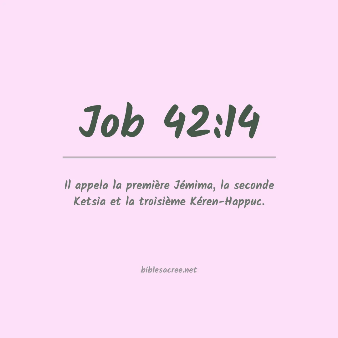 Job - 42:14