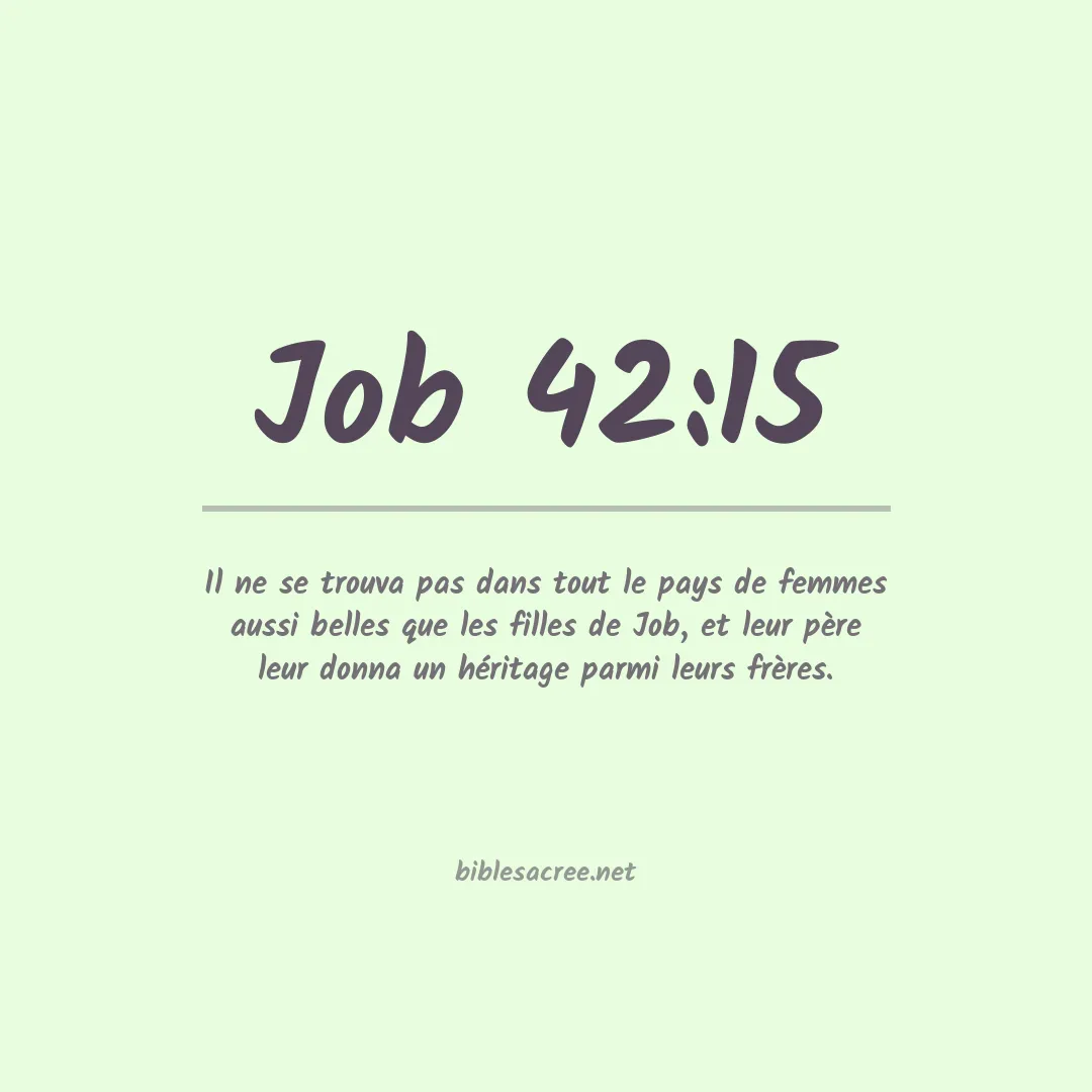 Job - 42:15