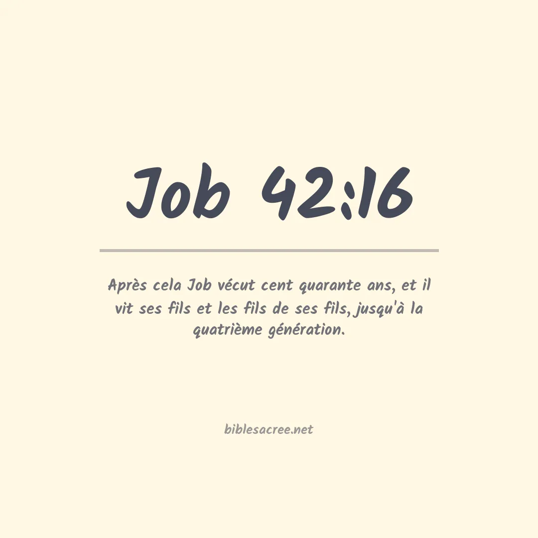 Job - 42:16