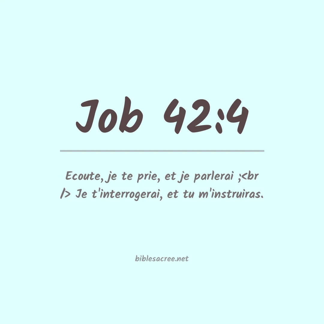 Job - 42:4