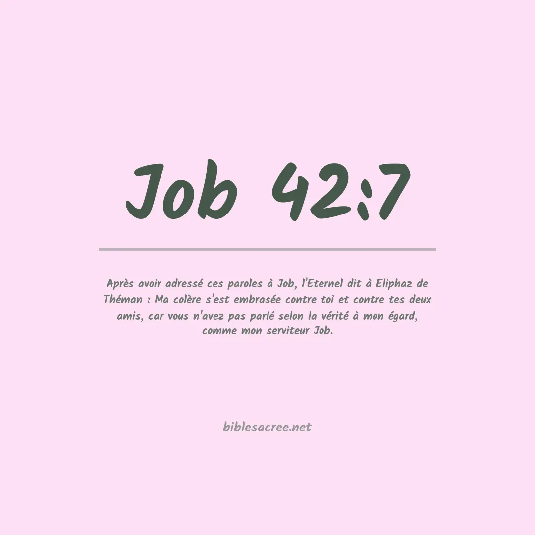 Job - 42:7