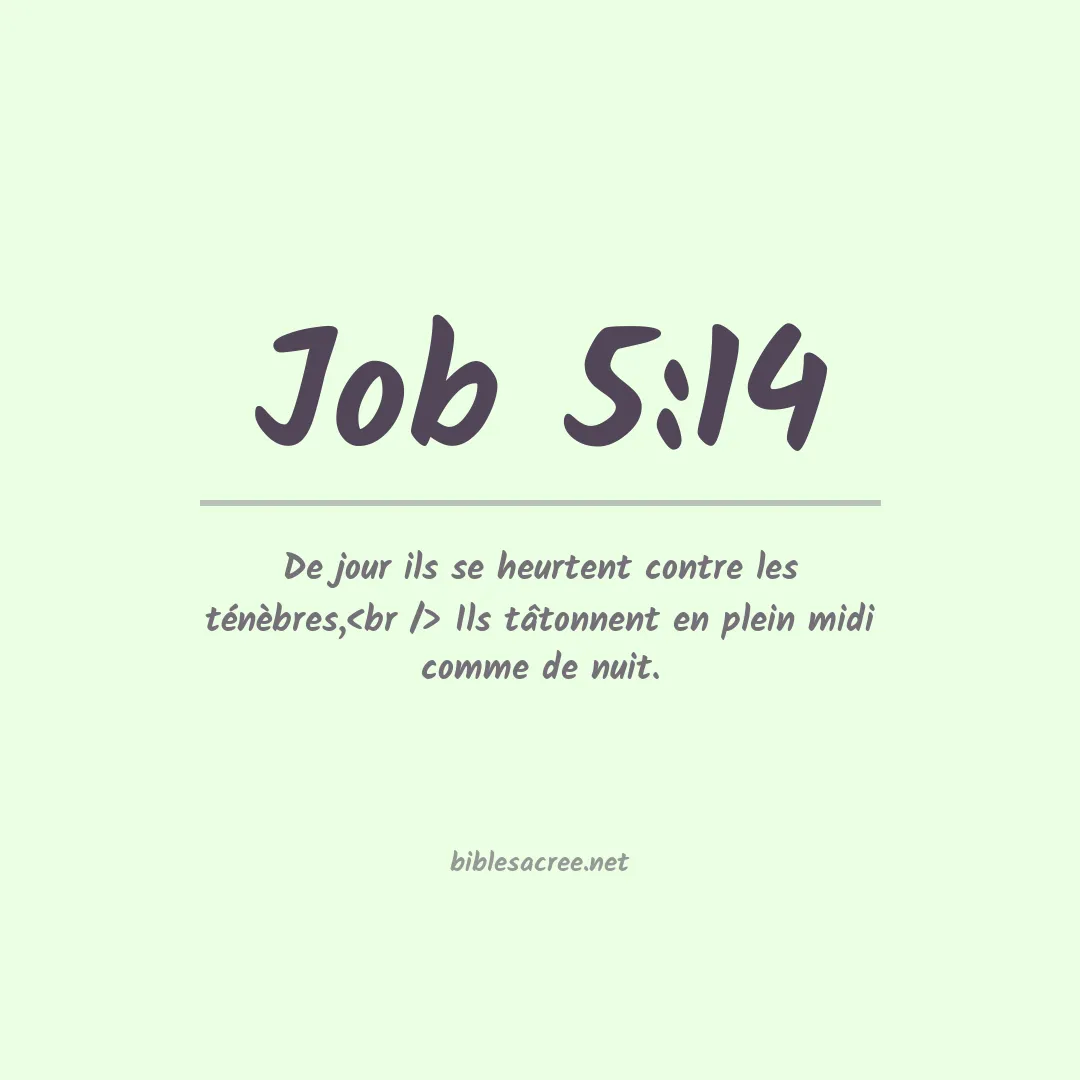 Job - 5:14