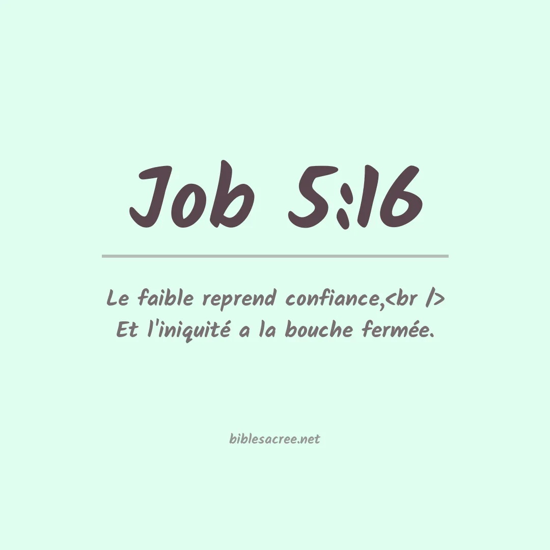 Job - 5:16