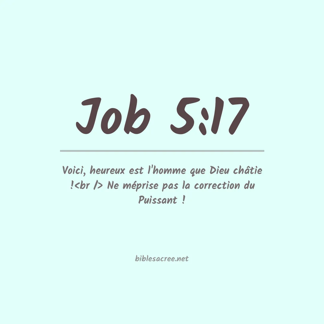 Job - 5:17