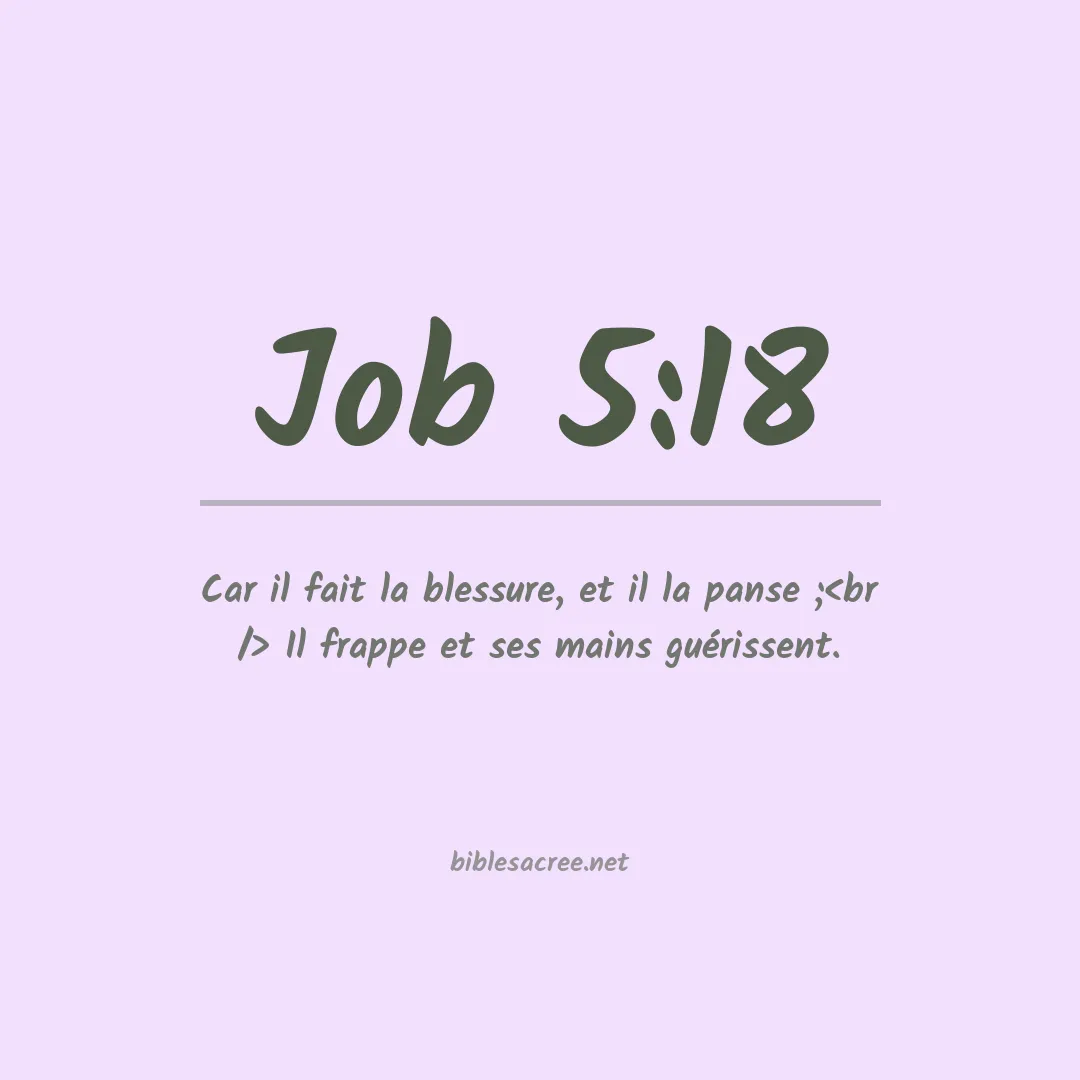 Job - 5:18