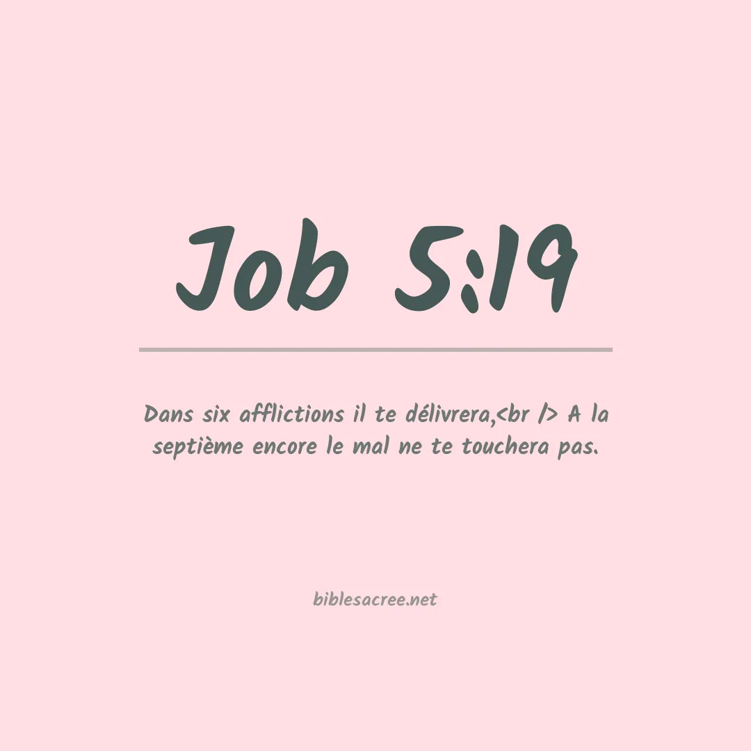 Job - 5:19