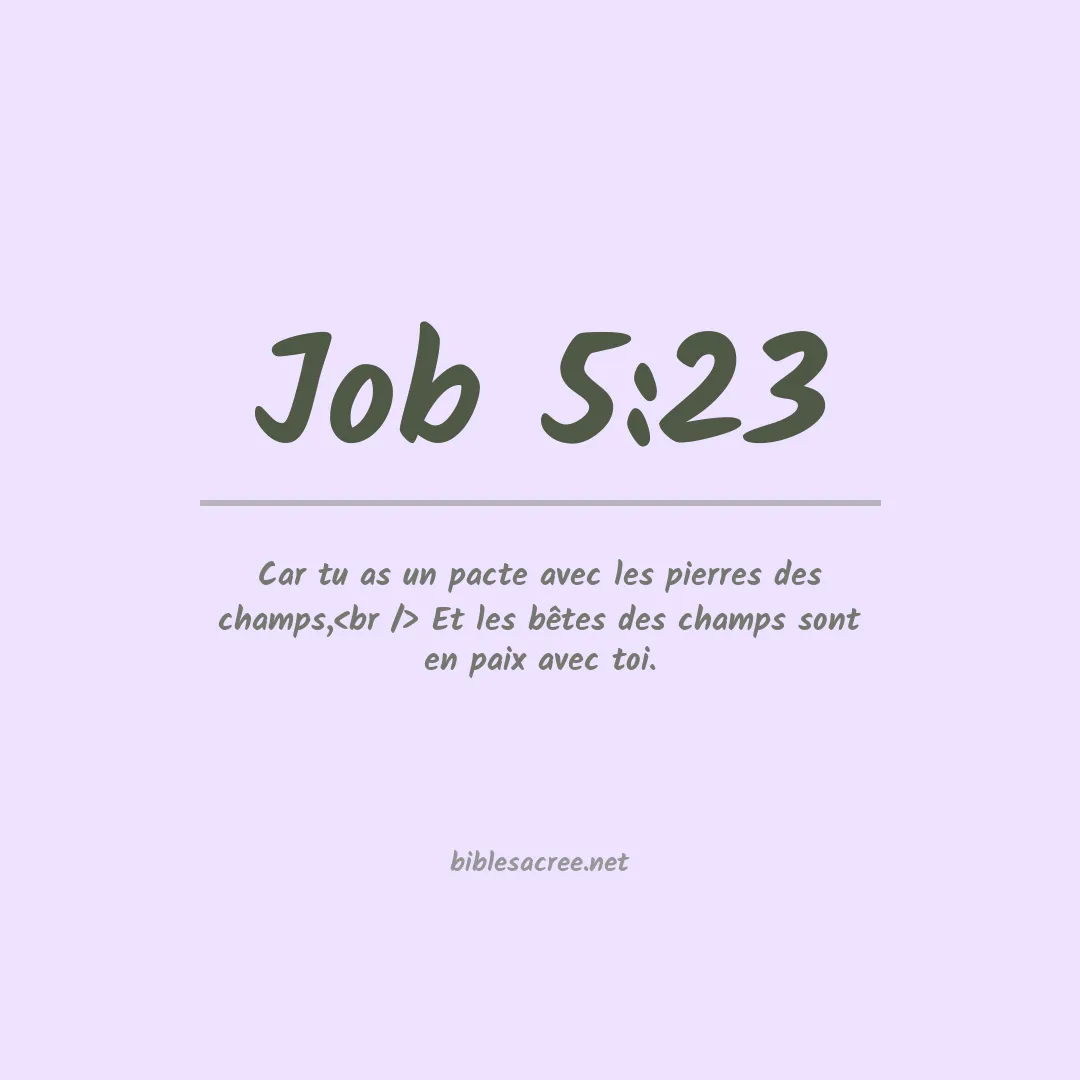 Job - 5:23