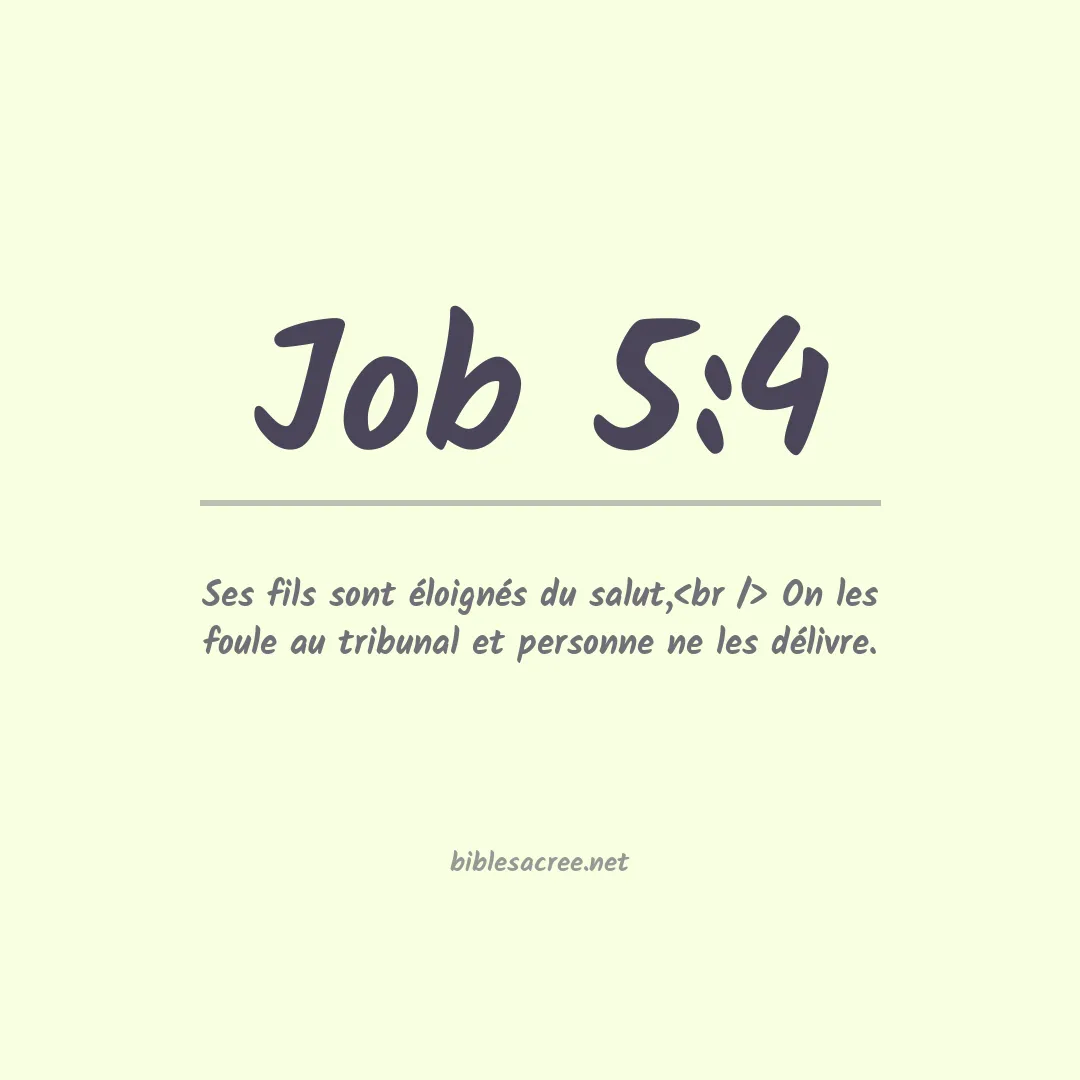 Job - 5:4