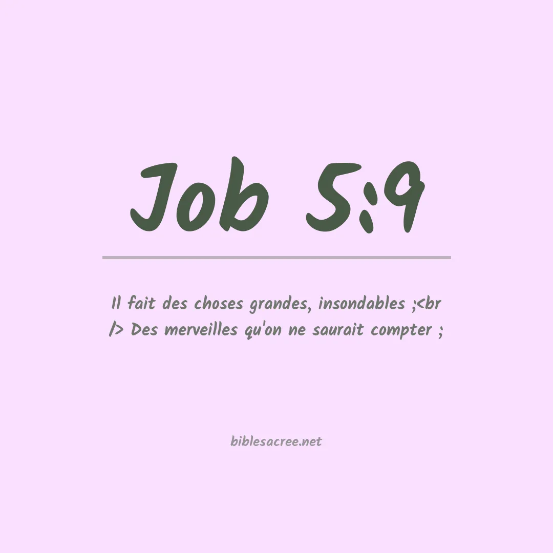 Job - 5:9