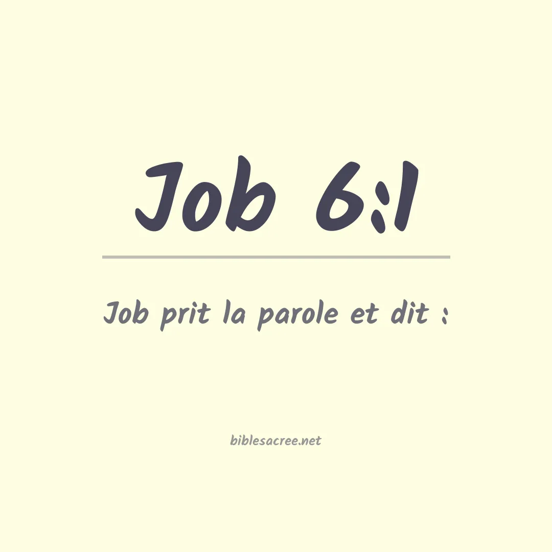 Job - 6:1