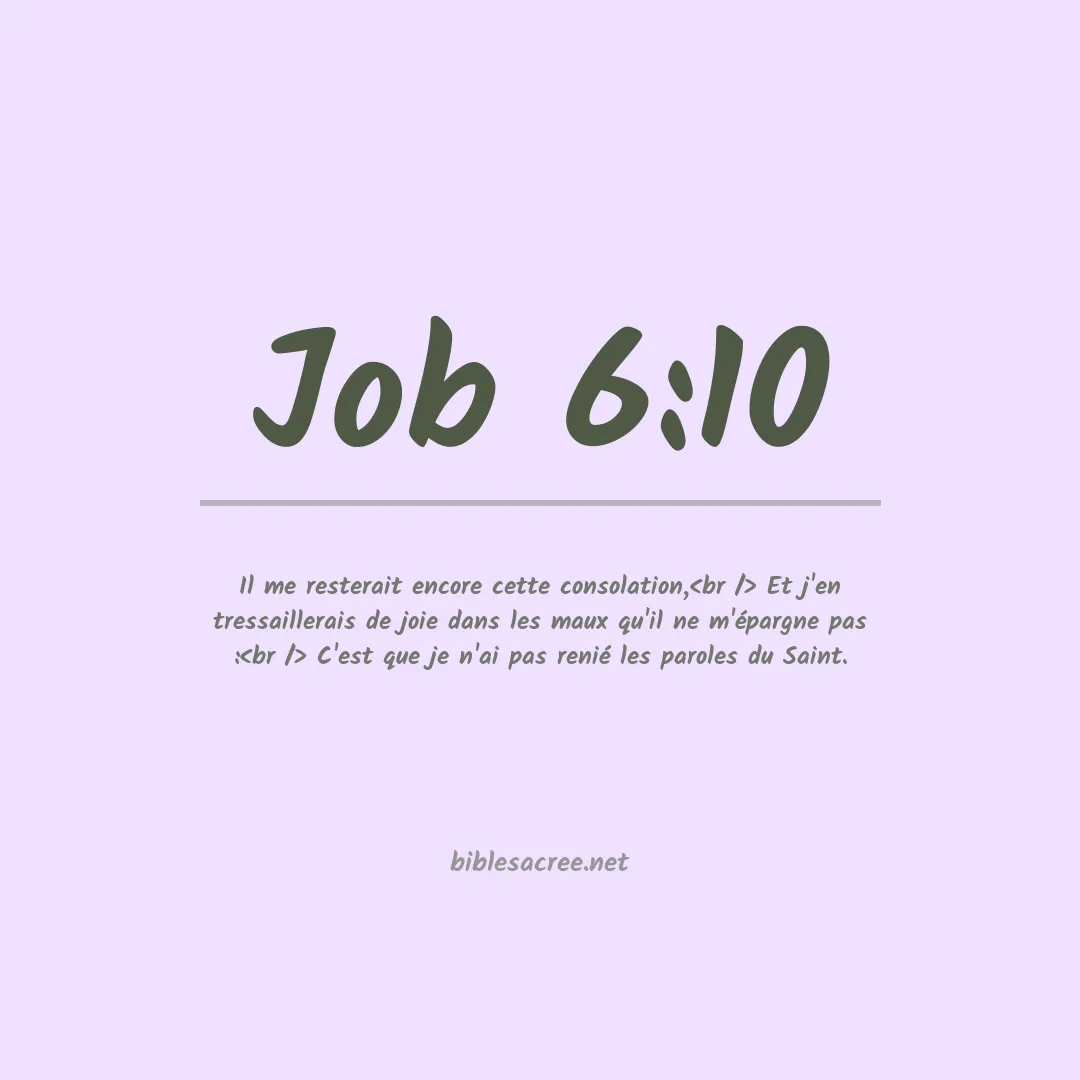 Job - 6:10