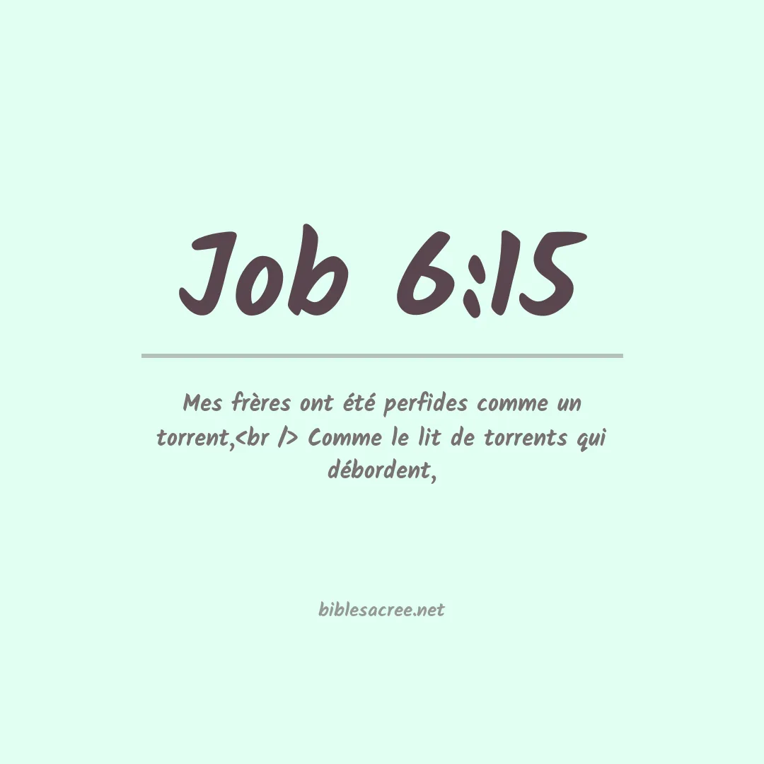 Job - 6:15