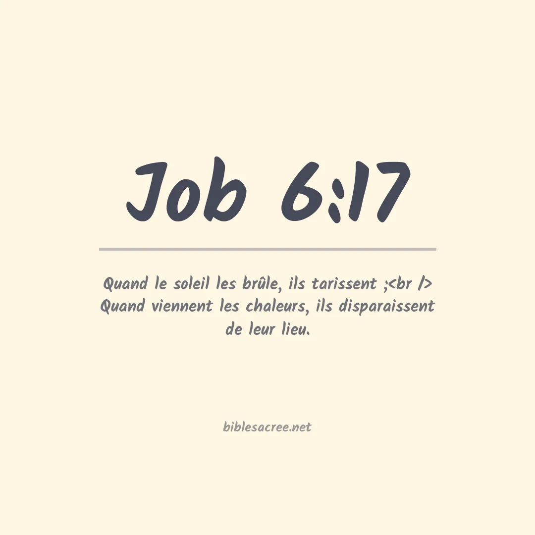 Job - 6:17