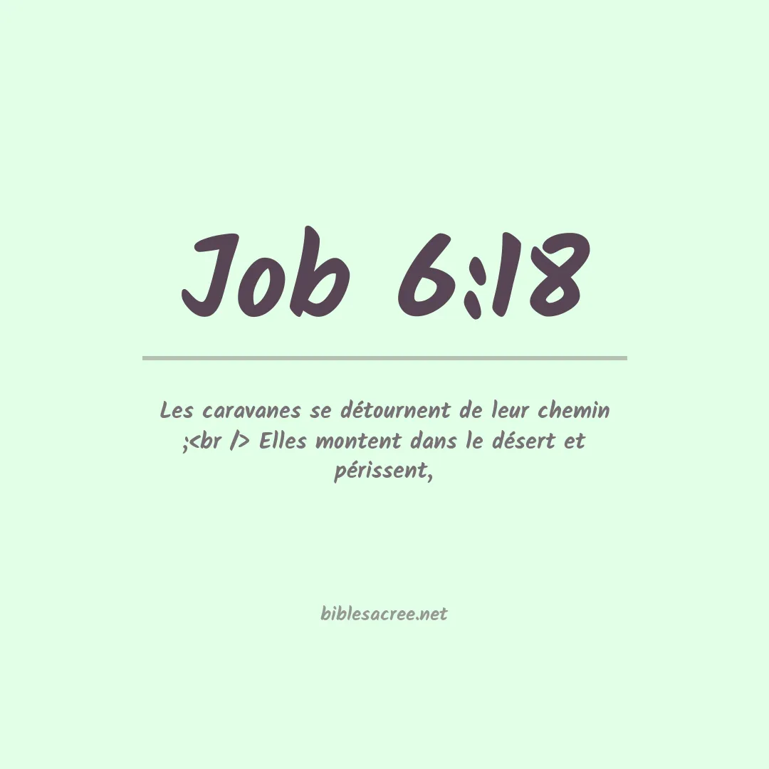 Job - 6:18