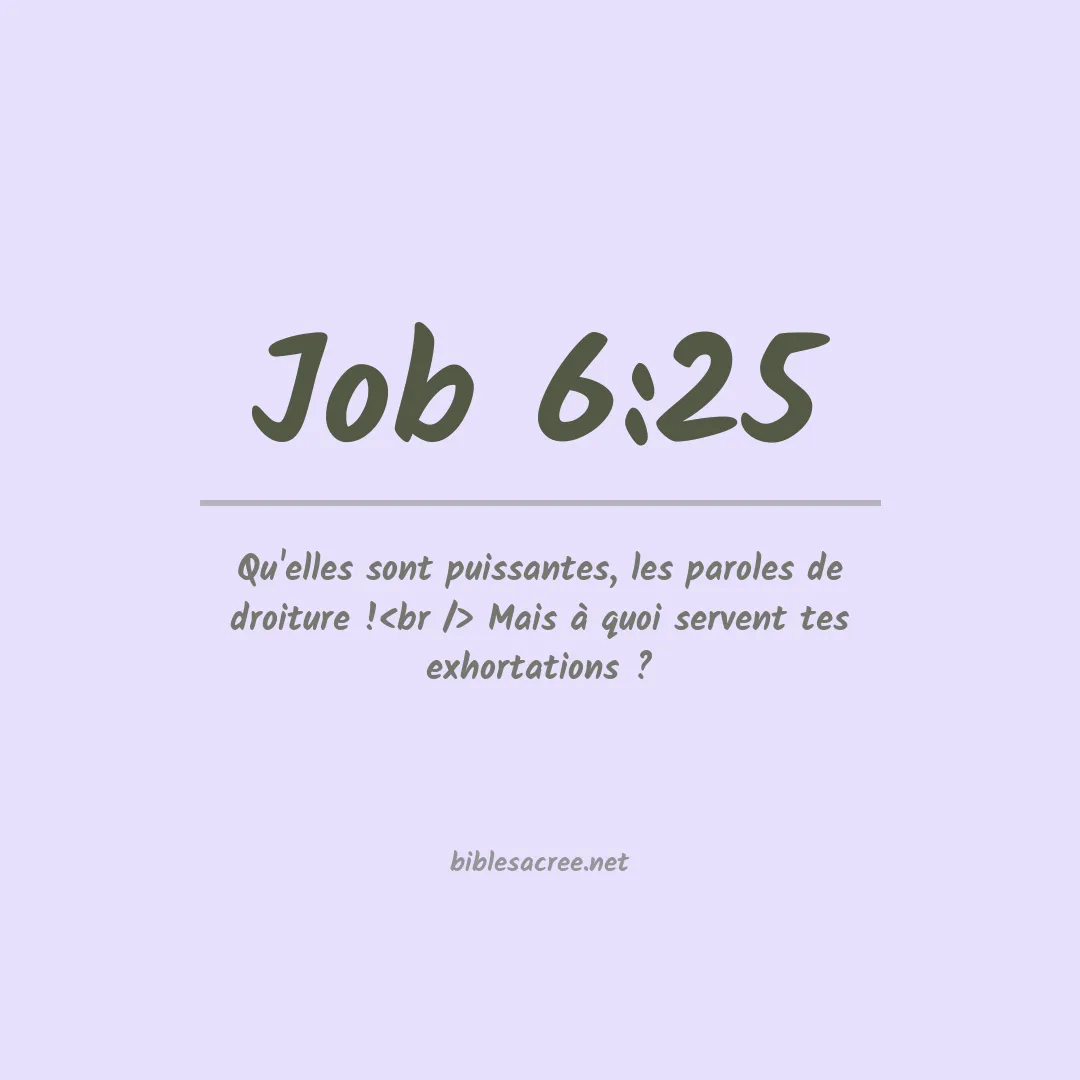 Job - 6:25