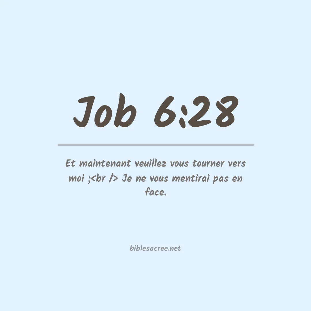 Job - 6:28