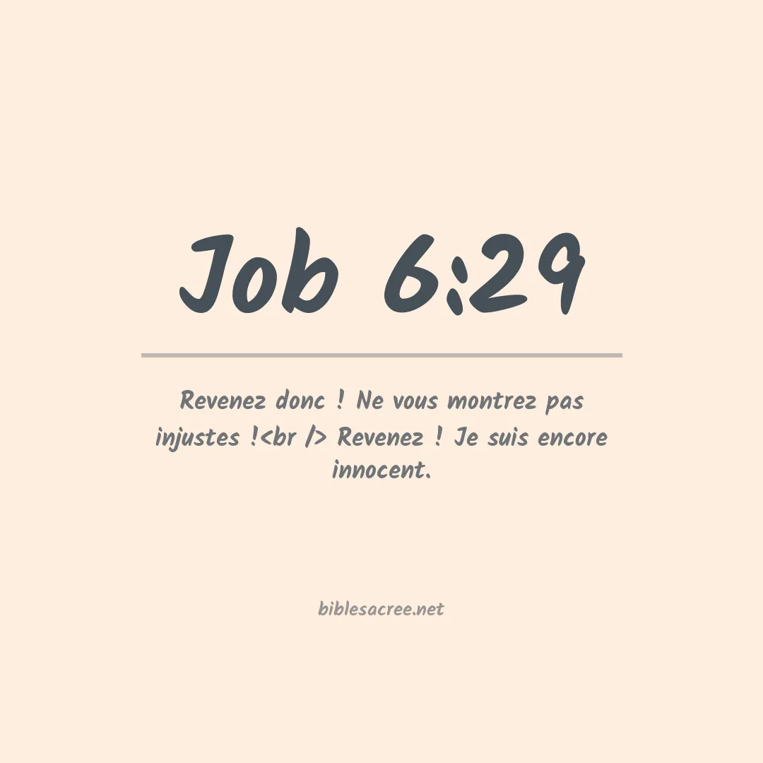 Job - 6:29