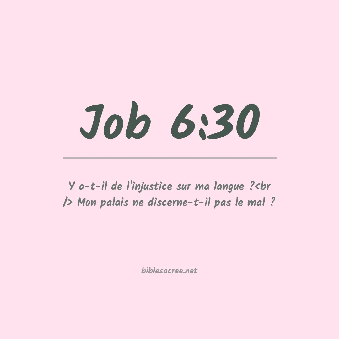 Job - 6:30