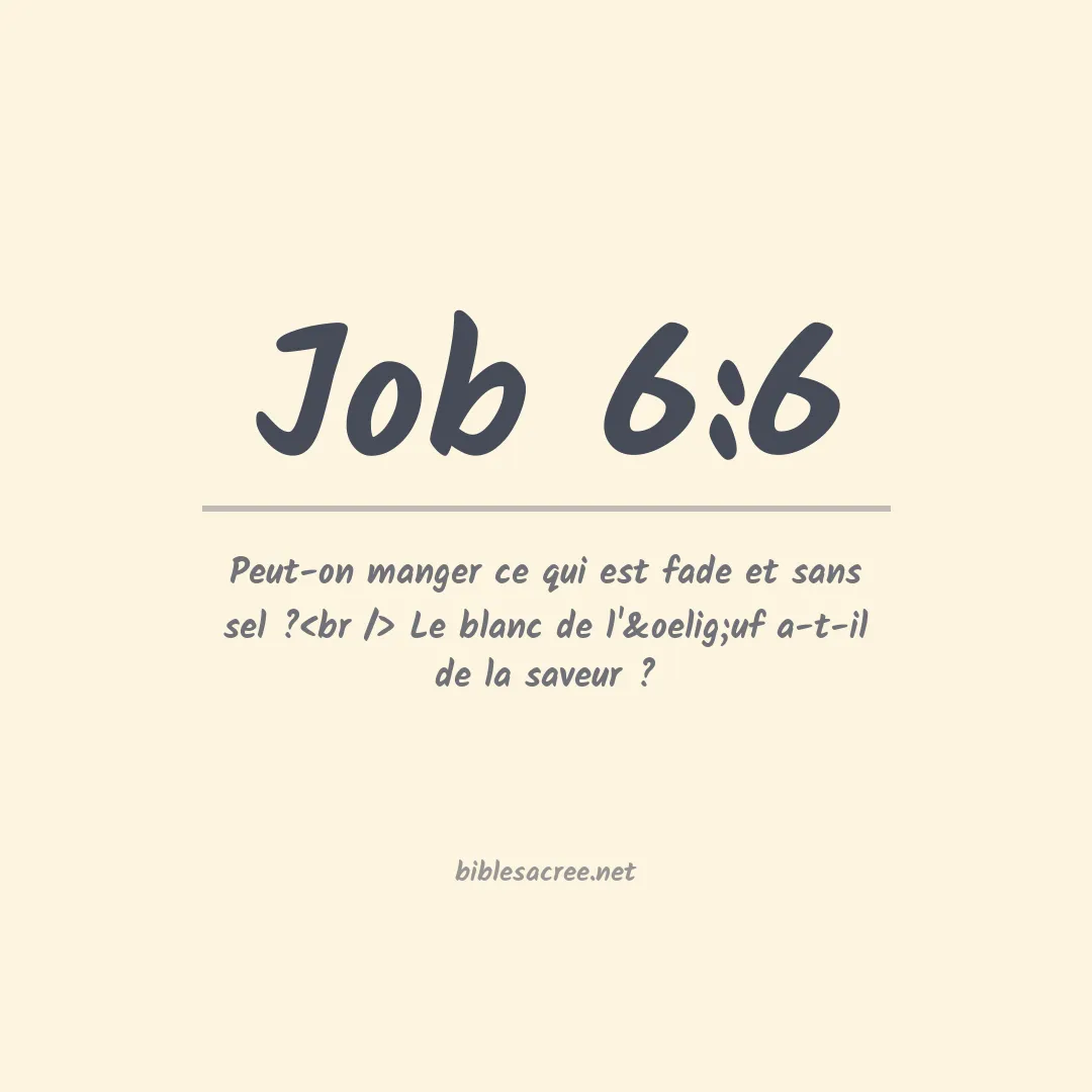 Job - 6:6