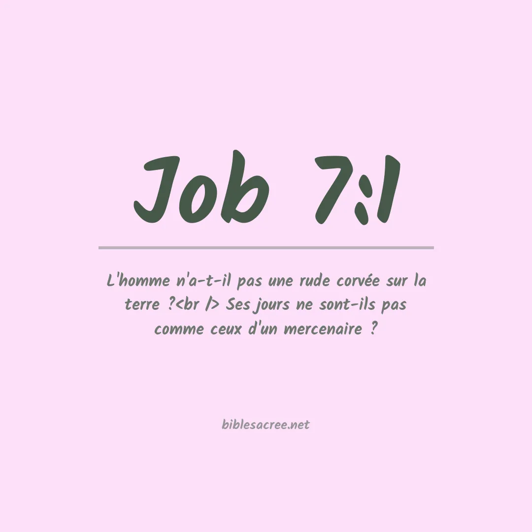 Job - 7:1