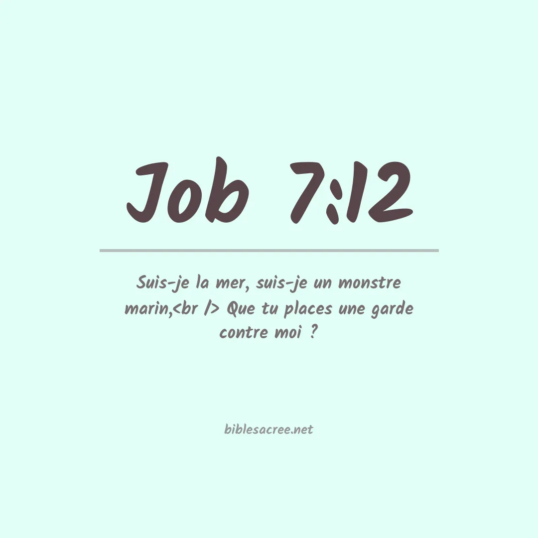 Job - 7:12