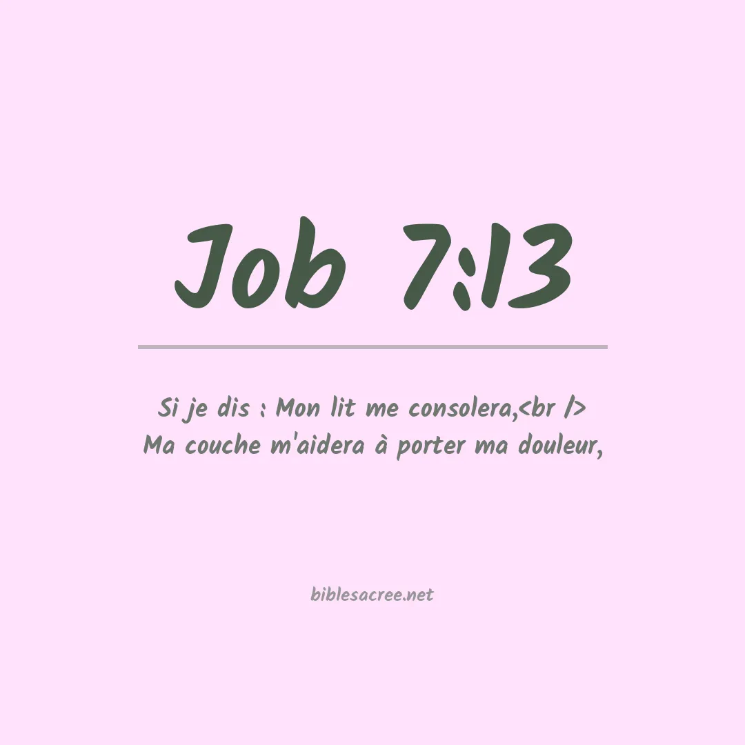 Job - 7:13