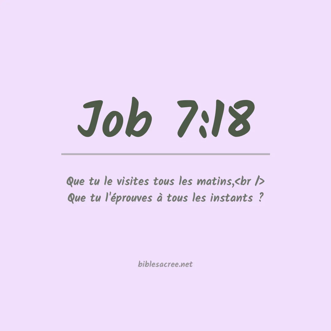 Job - 7:18