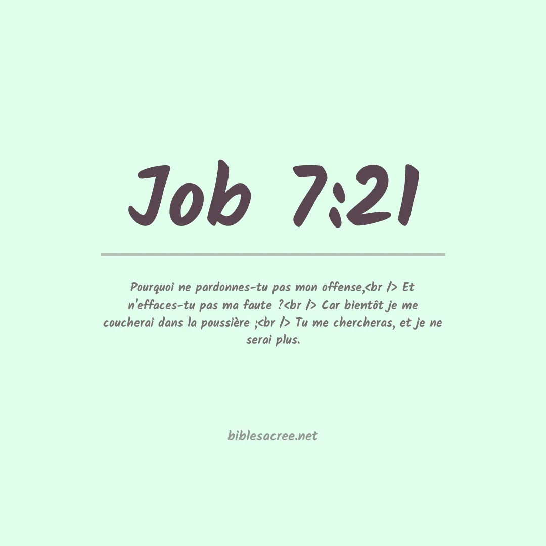 Job - 7:21