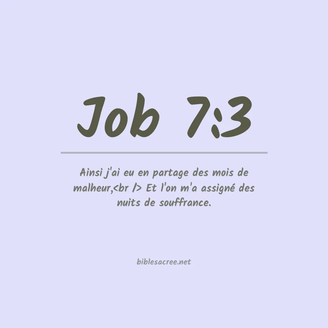 Job - 7:3