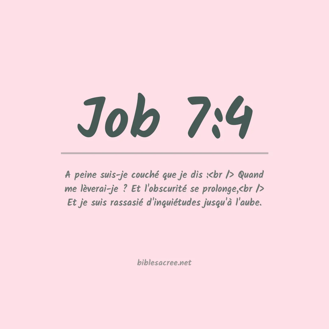 Job - 7:4