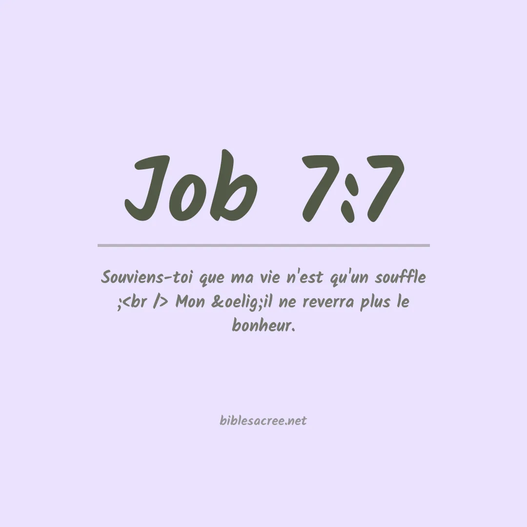 Job - 7:7